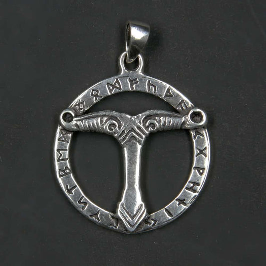 Runen Irminsul Silber Anhänger 925