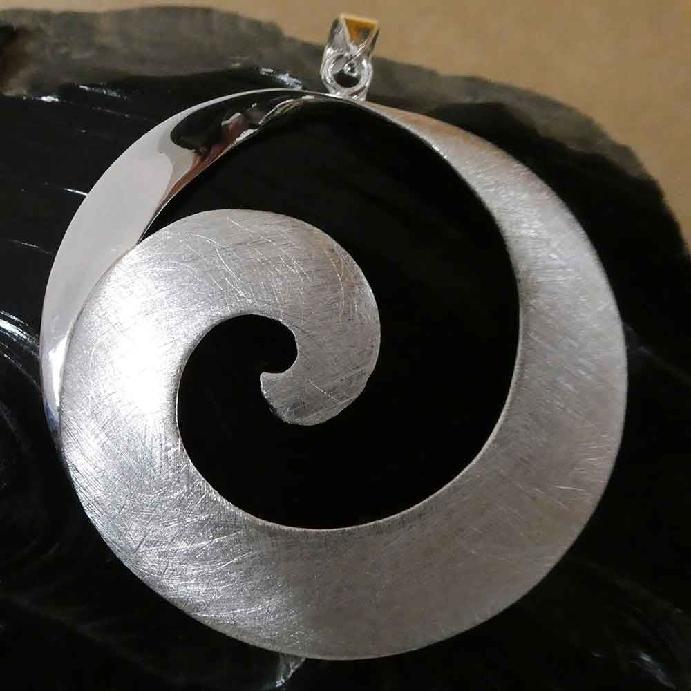 Spirale Anhänger 925er Silber