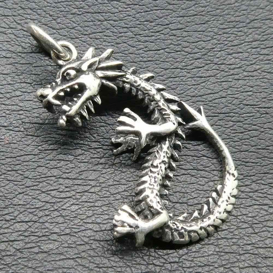 Drache Schmuck Silber Knochendrache Kettenanhänger