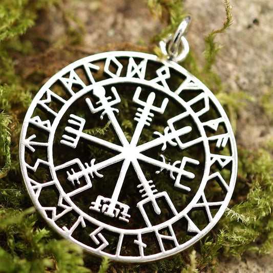 Vegvisir Runen Schmuck Anhänger Wikinger
