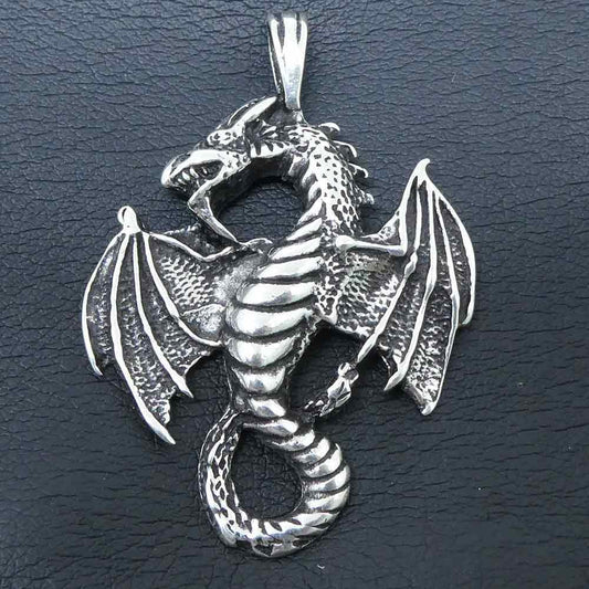 Drache Anhänger groß massiv