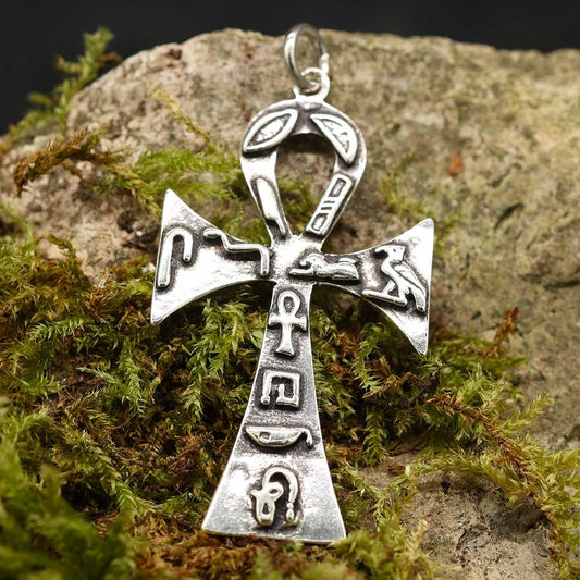 Ankh mit ägyptischer symbolik Anhänger 925 Silber
