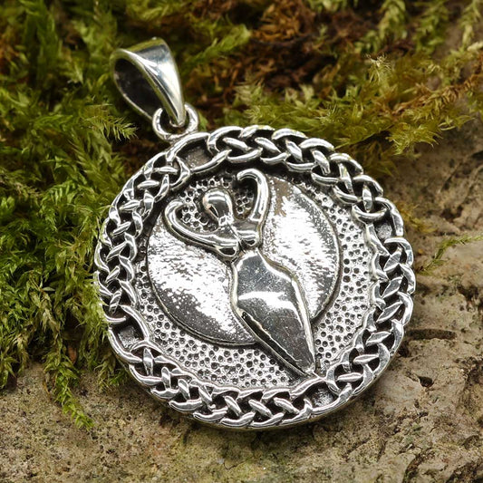 Engel Anhänger Silber keltisch Kette keltische Knoten