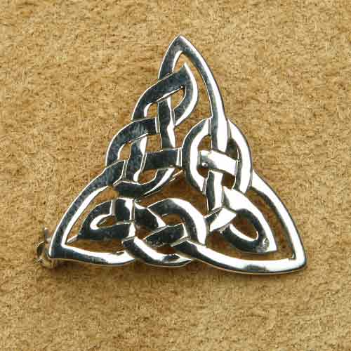 Brosche Keltenknoten Dreieck Silberschmuck