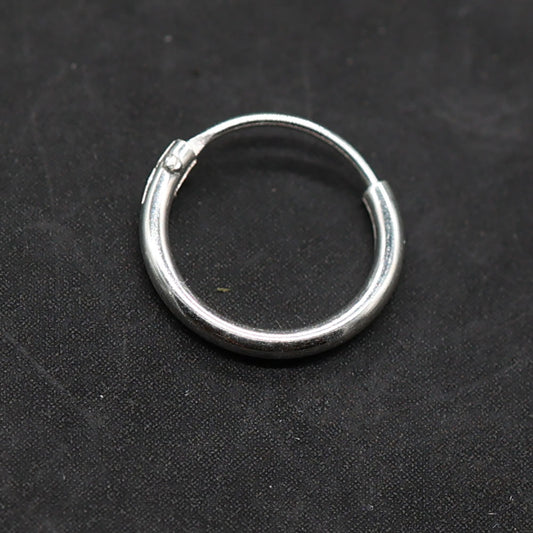 Creole mini 10mm 1,2mm Stärke Ohrringe 925 Silber