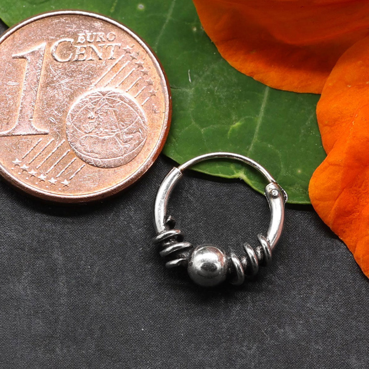 Ohrring mini 10 mm Creole Silber