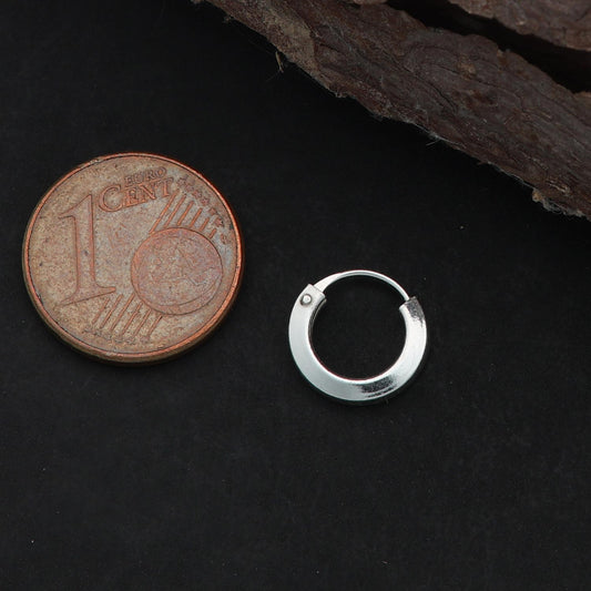 10 mm vierkant creolen 925 Silber