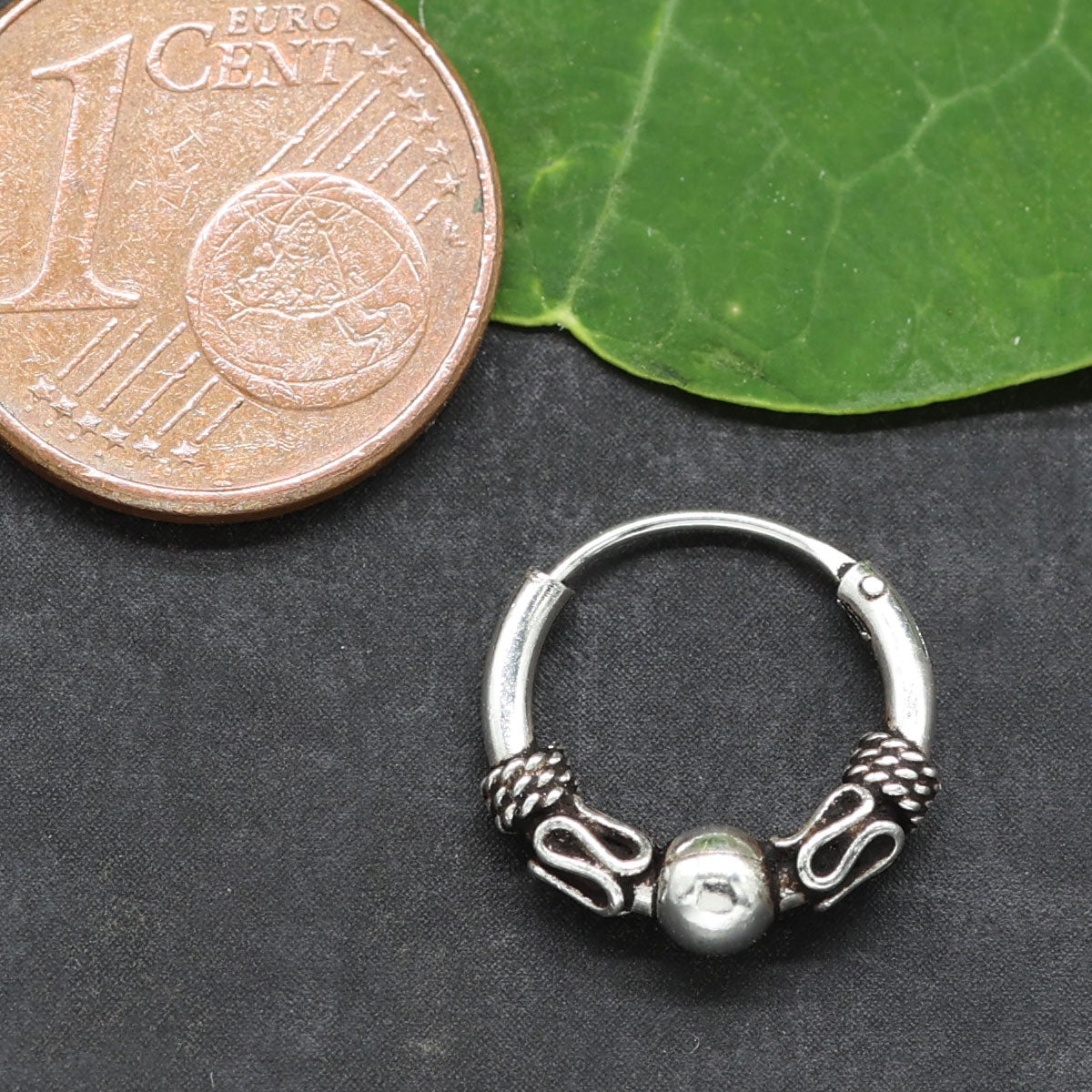 Creole Verzierung Siuber Kugel Ohrschmuck