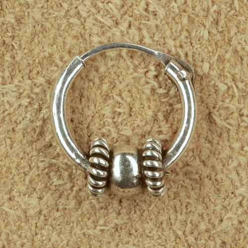 Creole Ohrringe 10mm Silber