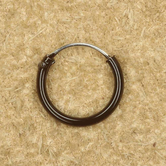 Schwarze Creole Sterlingsilber mini