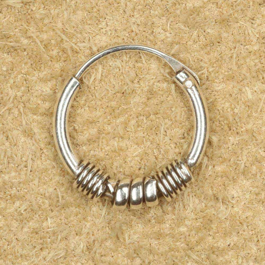 Silberne Creole 12mm Schmuck