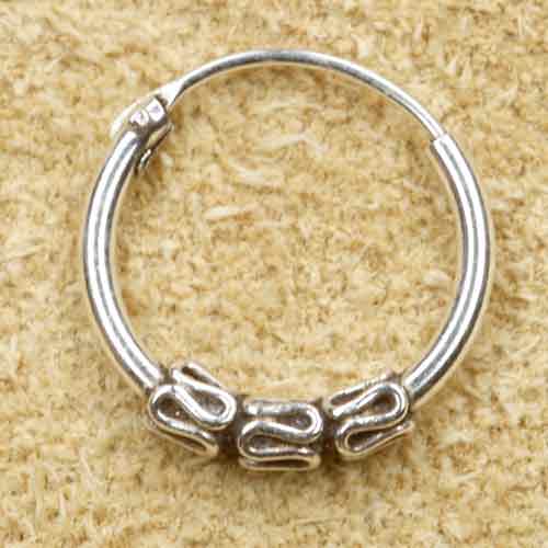 Creole 925 Silber Ohrring Schmuck 12mm