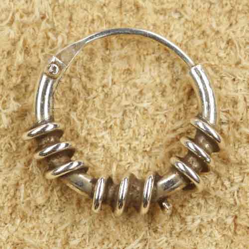 Creole 925 Silber 10mm kleine Ringe