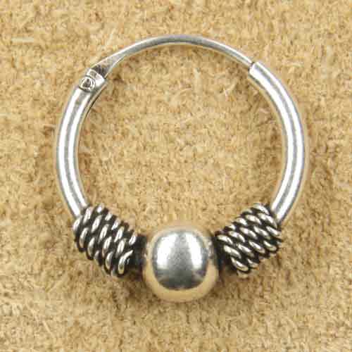 Creole aus Silber Kugel 16mm