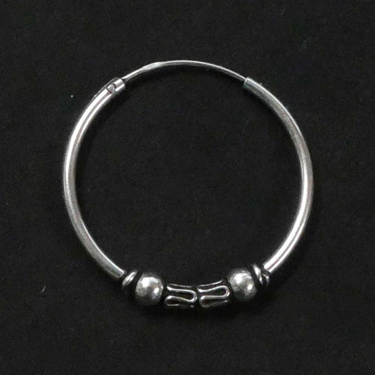 925 Sterlingsilber Creole mit zwei Kugel - entecke unsere Vielfalt an Creolen