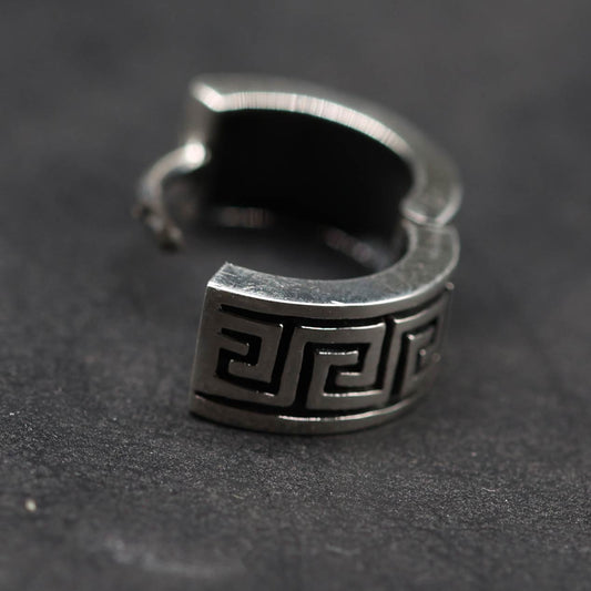 Klapp Creole Ohrring einfach schließen 925 Silber