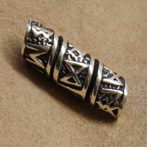 Bartperle Runen 925 Sterlingsilber