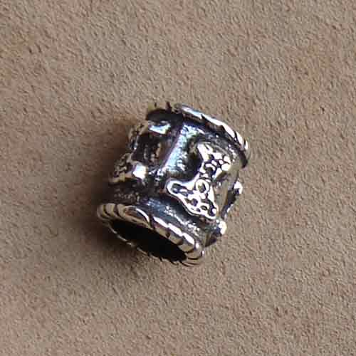 Bartperle 925 Silber Thor hammer