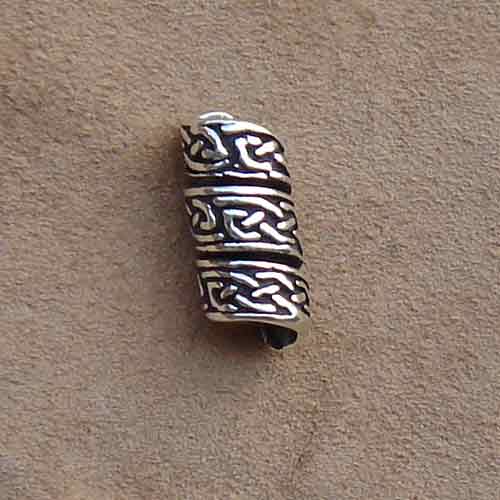 feine keltische Bartperle 925 Silber