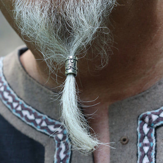 Bartschmuck Triskel Bartperle Silber 925 Wikinger Haarschmuck