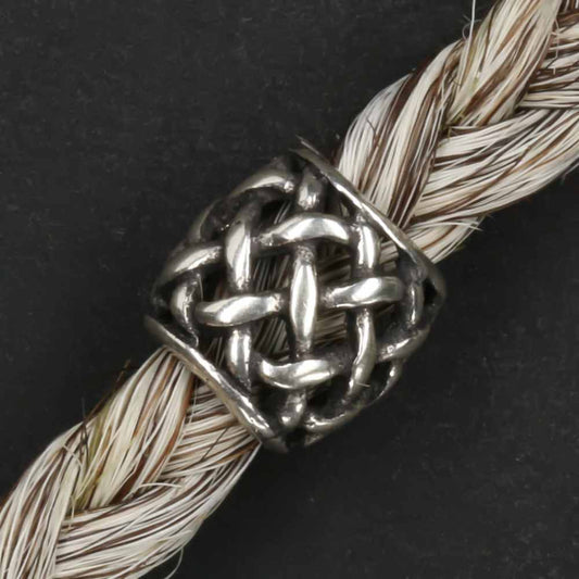 Feine Kelten Bartperle Schmuck 925er Sterlingsilber Haarschmuck