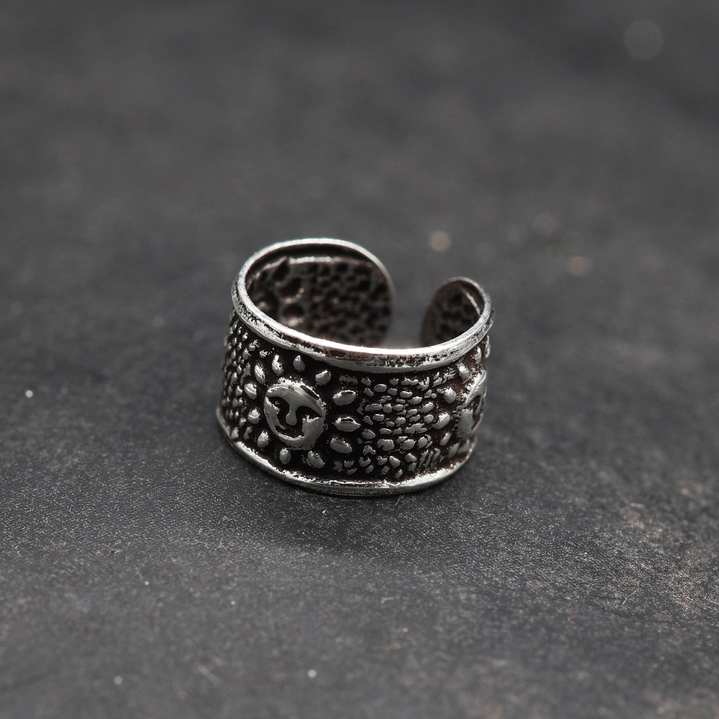Sonne Ohrklemme Silber Ohrschmuck