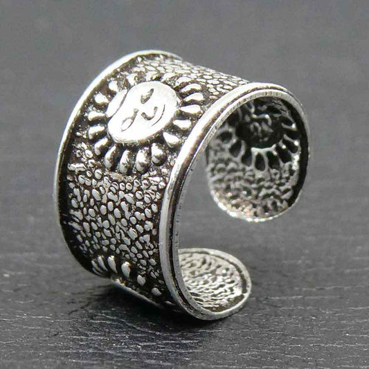 Ohrklemme Sonne 925 Sterlingsilber