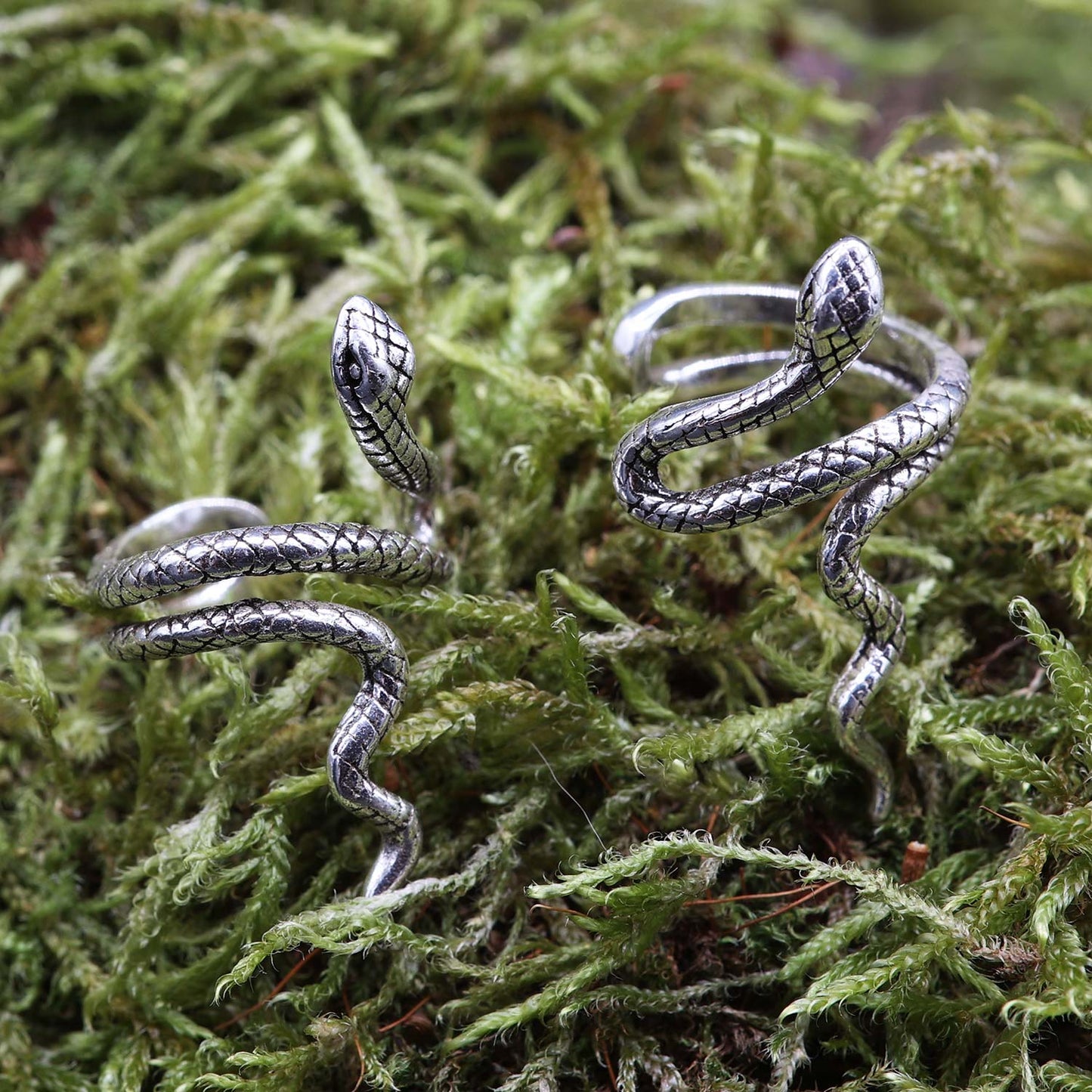 Schlangen Ohrklemme 925 Silber