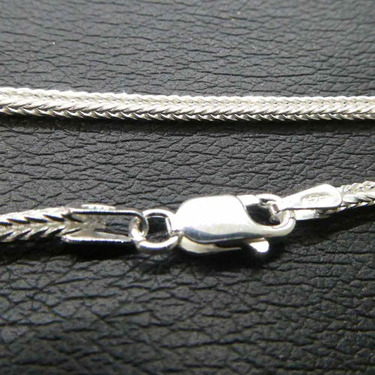 Fuchsschwanz Silberkette Halskette 1,6mm Stärke