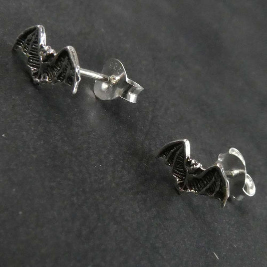 Fledermaus Ohrstecker 925 Silber Ohrring Gothic Schmuck