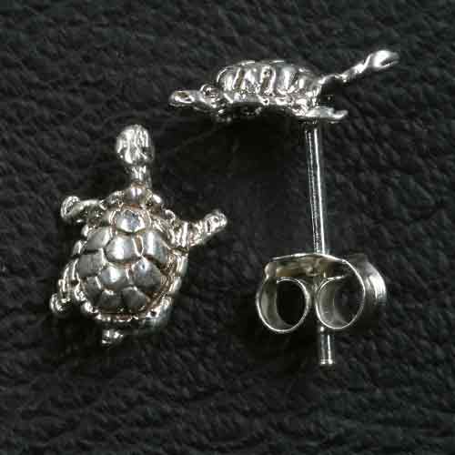 Schildkröte Ohrstecker Ohrschmuck Silber 925
