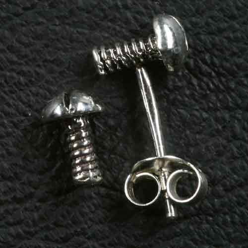 Schraube Ohrstecker 925 Silber