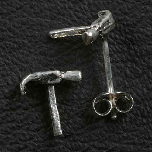 Hammer Ohrstecker 925 Silber