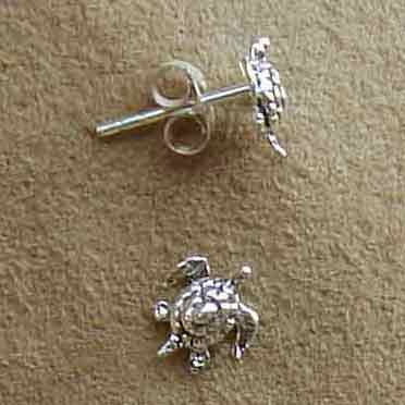 Wasserschildkröte Ohrschmuck Silber