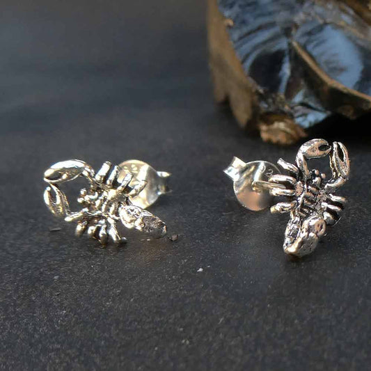 Skorpion 925 Silber Ohrstecker Schmuck Sternzeichen Ohrring