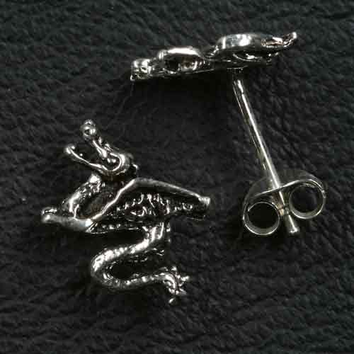 Drache Ohrstecker Schmuck 925 Silber