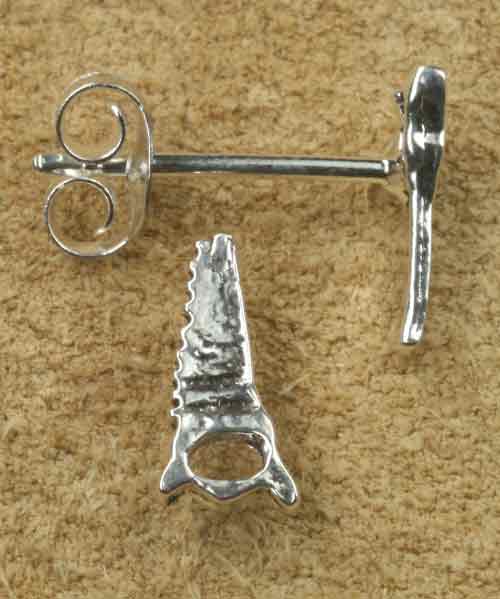 Säge Schmuck Silber Ohrstecker Handwerker