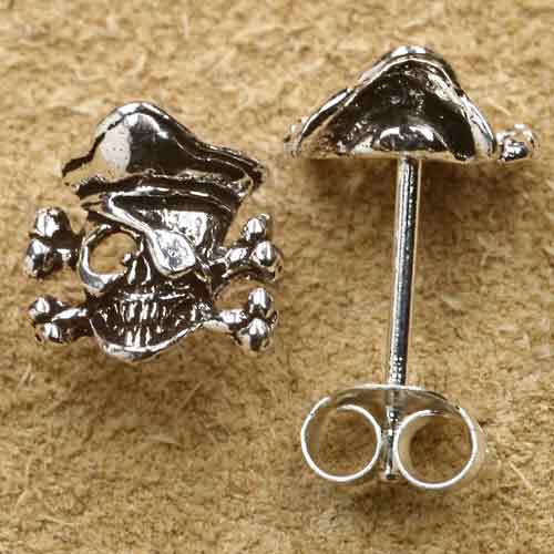 Pirat Ohrstecker Sterlingsilber