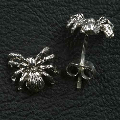 Spinne Ohrstecker Ohrring Silber