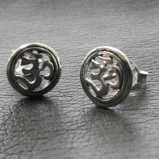 Ohm Ohrstecker Silber ohrschmuck Damen herren