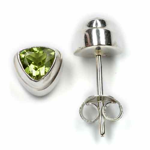 Peridot Ohrstecker Steinschmuck
