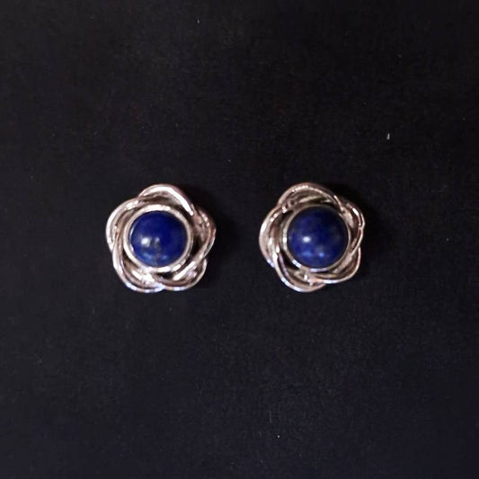 Ohrschmuck 925 Silber echter Lapislazuli