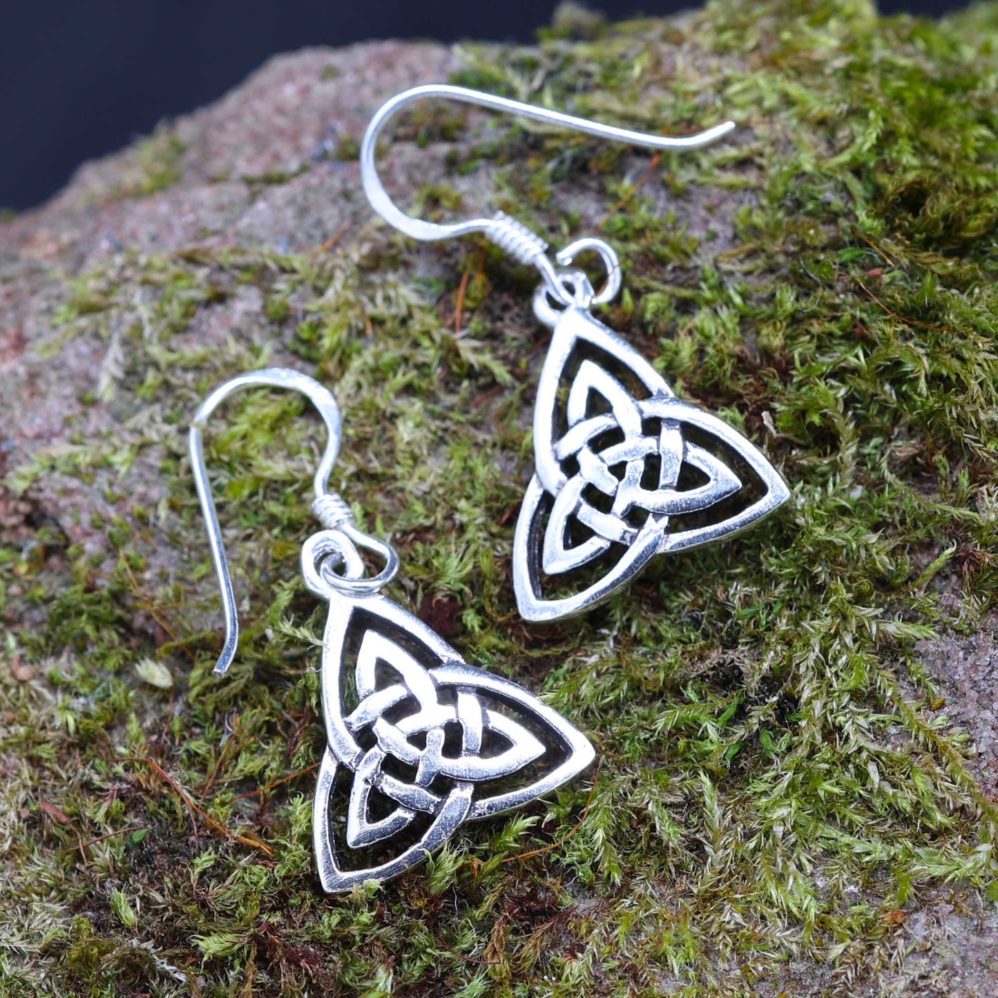 Keltische Hänger Ohrschmuck Silber