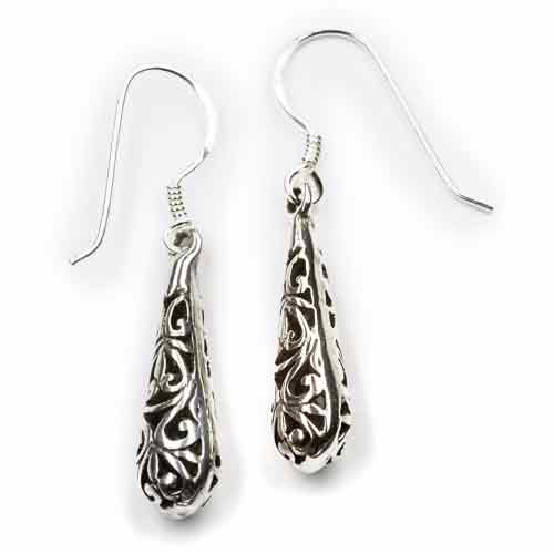 Ornament Ohrhänger Silber Ohrschmuck