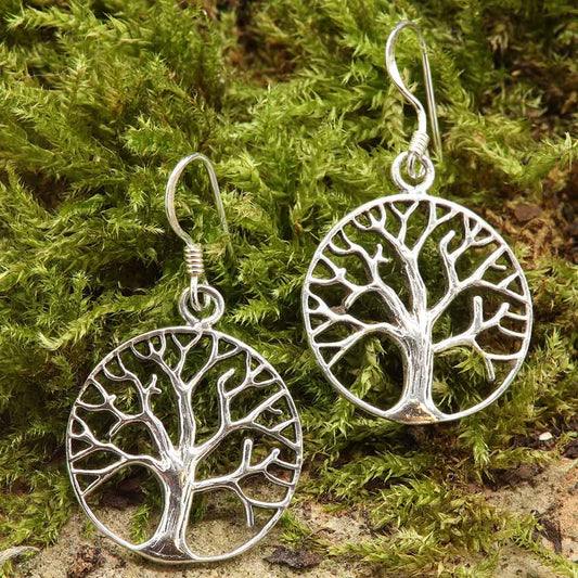 Keltischer Lebensbaum 925 Sterlingsilber Ohrschmuck Ohrring