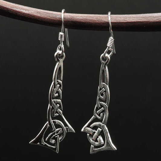 Keltische Ohrringe 925 Sterlingsilber ausgefallener Ohrschmuck
