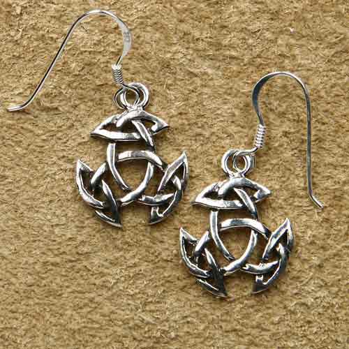 Kelten Ohrschmuck Ohrringe Silber