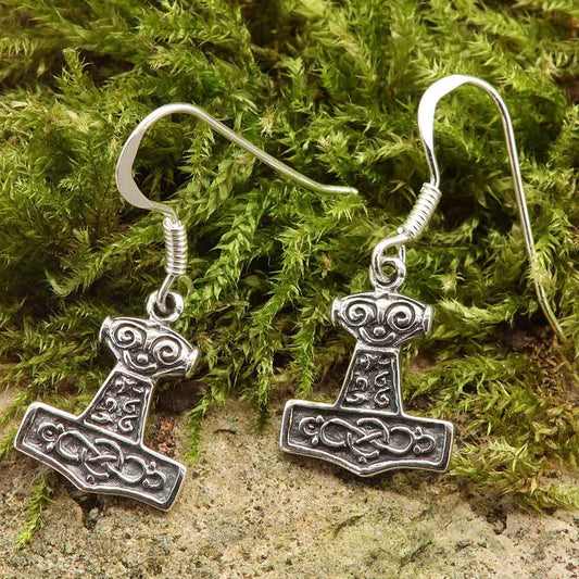 Thorshammer Ohrring Schmuck 925 Silber hochwertig verarbeiteter Ohrschmuck