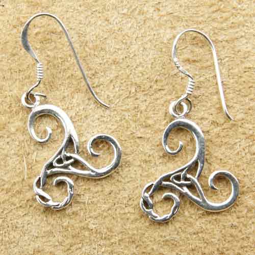 Triskel Ohrringe Silber