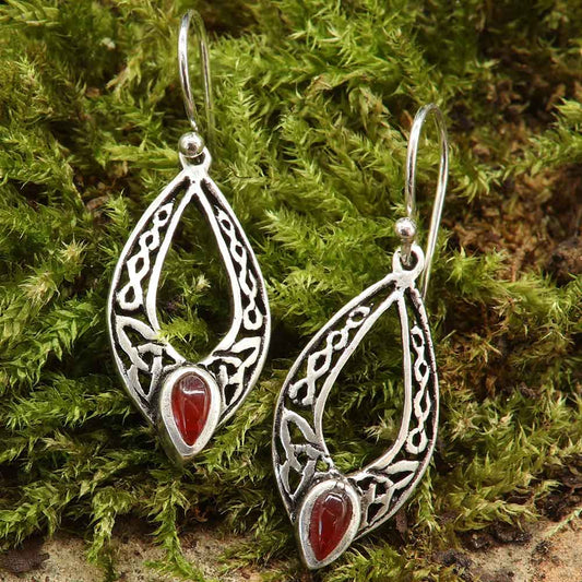 Kelten Ohrringe 925 Silber Ohrschmuck Mittelalter